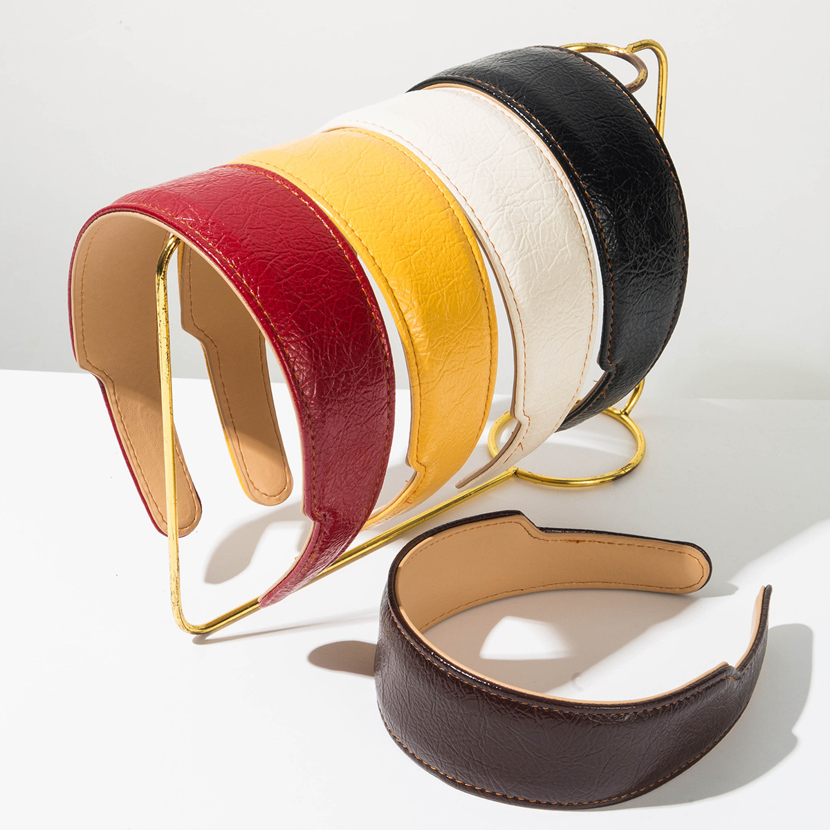 Leatherwork Pony - Elegante fascia per capelli in pelle