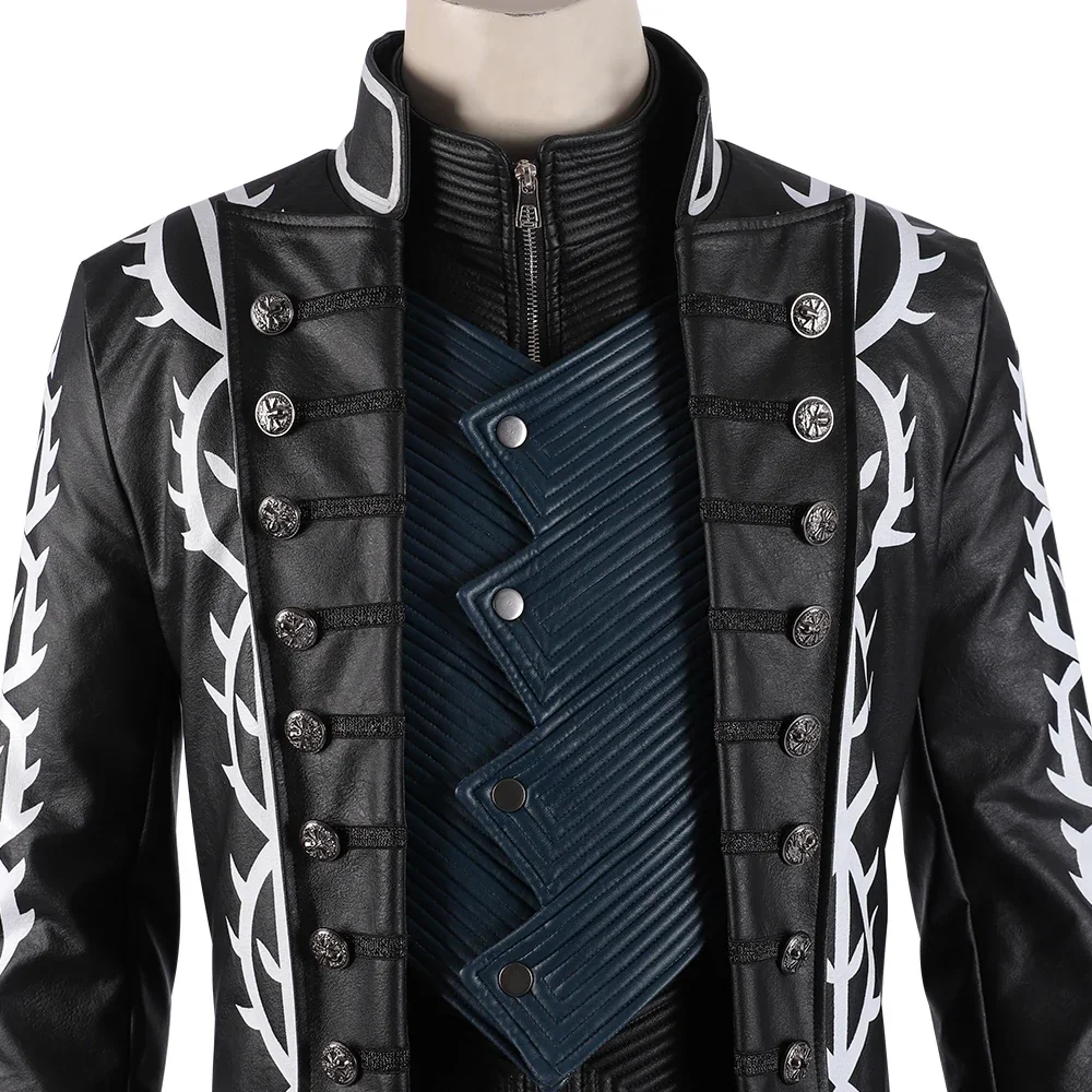 Leather Work Vest - Costume Cosplay Vergil di DMC 5,