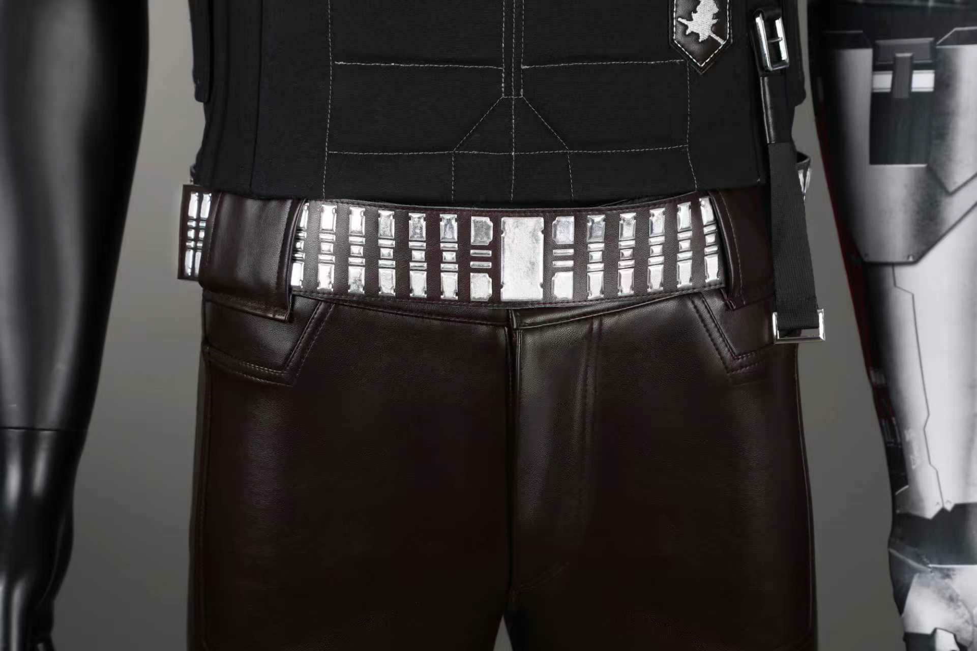 Leather Work Vest - Johnny silverhand Costume Cosplay Abiti da
