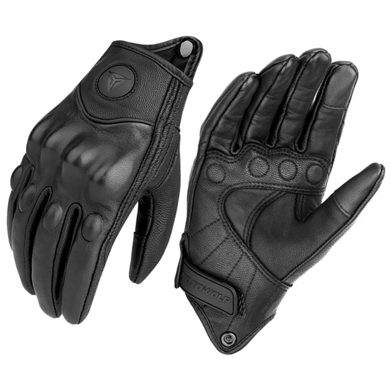 Leather Work Winter Gloves - Guanti da moto Uomo Donna Moto