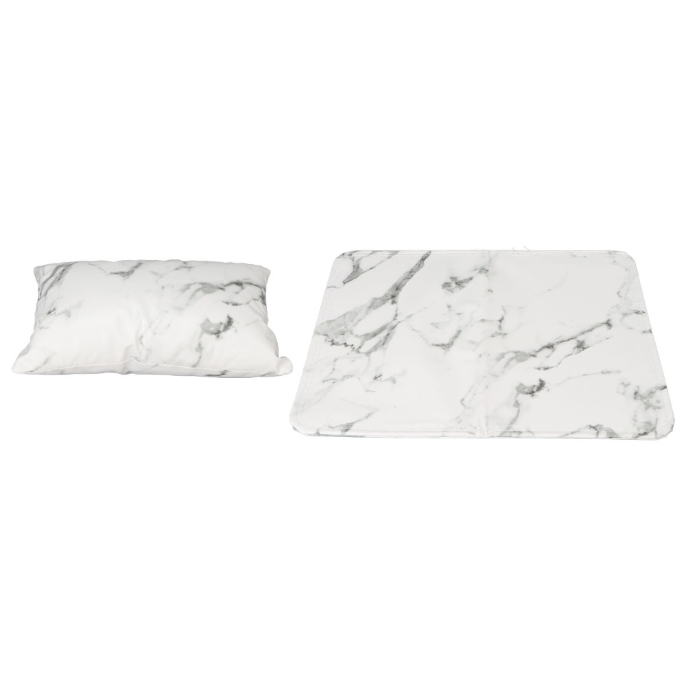 Leather Work In Art - 2 pz. Cuscino per manicure in