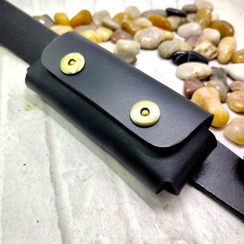 Leatherwork Knives - Coltello pieghevole orizzontale fondina cintura Pack
