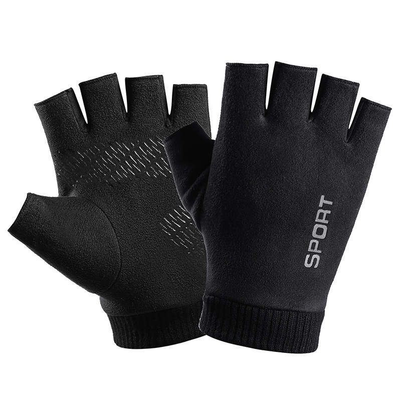 Leather Work Winter Gloves - Uomo inverno pelle scamosciata peluche spessa