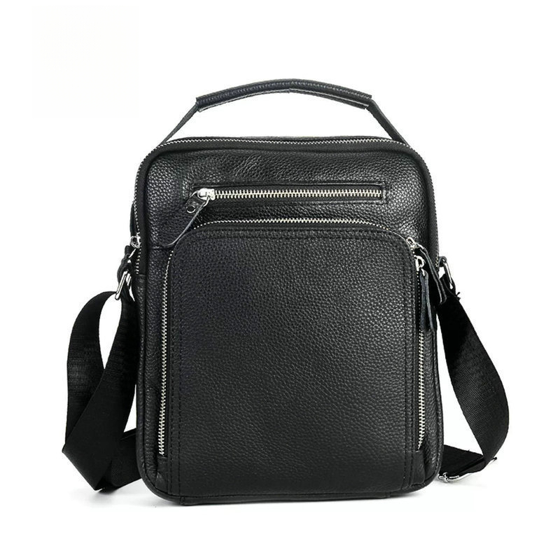 Leather Work Handbag - Borsa da uomo impermeabile in pelle