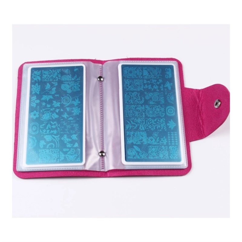 Leatherwork Embossing - 1 pz grande rettangolare nail art