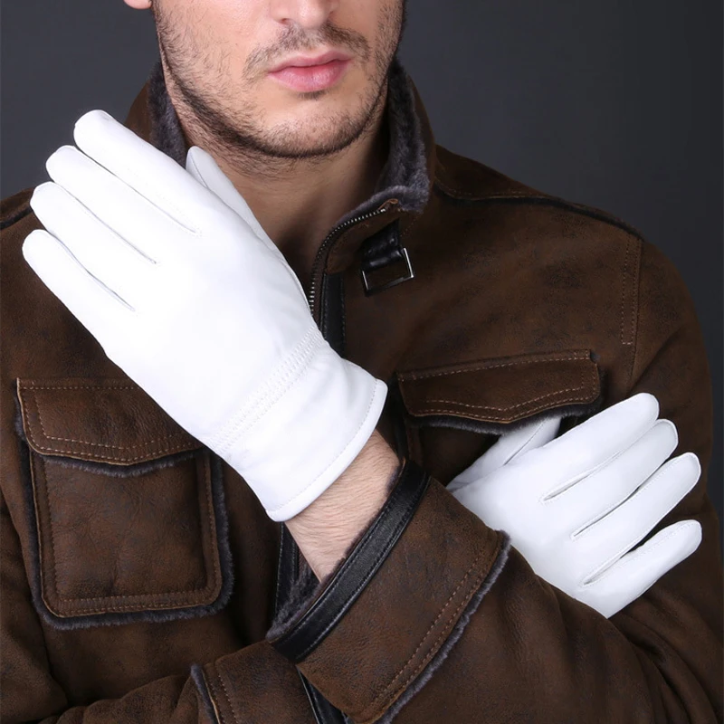 Guanti bianchi in vera pelle i - Leather Work Winter Gloves recensione e prezzo