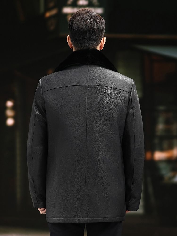 Uomo di lusso invernale vera p - Leather Work Jacket Mens recensione e prezzo