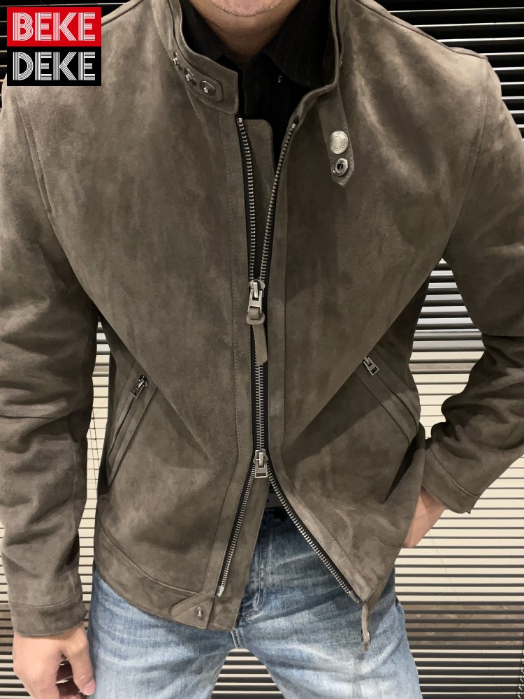 Giacca da uomo alla moda, nuov - Leather Work Jacket Mens recensione e prezzo