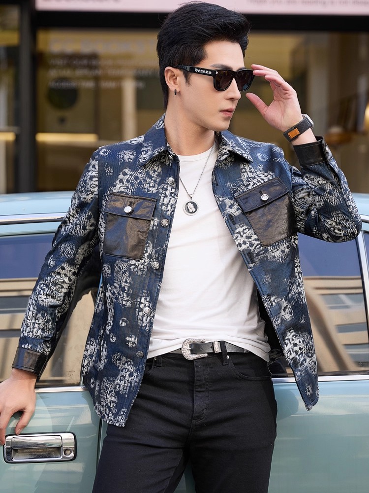 Giacca da uomo in vera pelle d - Leather Work Jacket Mens recensione e prezzo