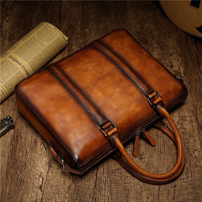 Borsa da lavoro in pelle di al - Leather Work Handbag recensione e prezzo