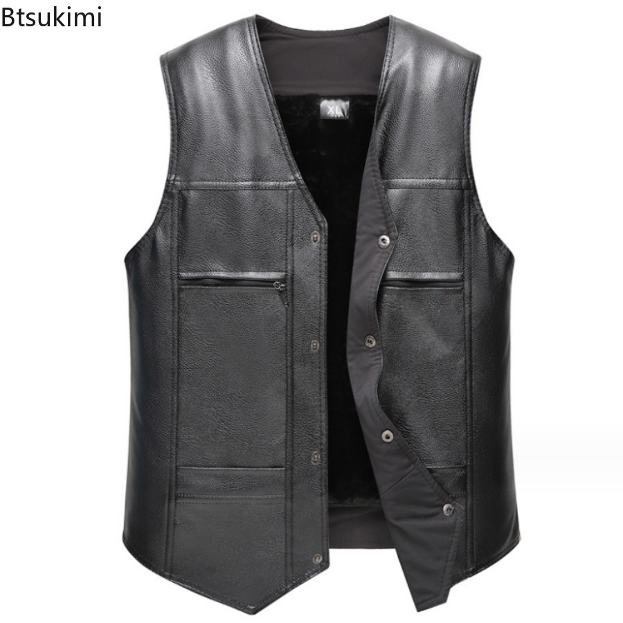 Autunno Inverno Nuovo Gilet in - Leather Work Vest recensione e prezzo