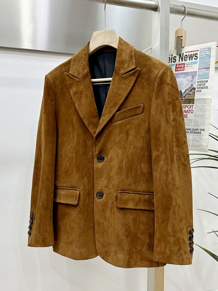 Giacca Elegante in Pelle Scamo - Leather Work Jacket Mens recensione e prezzo