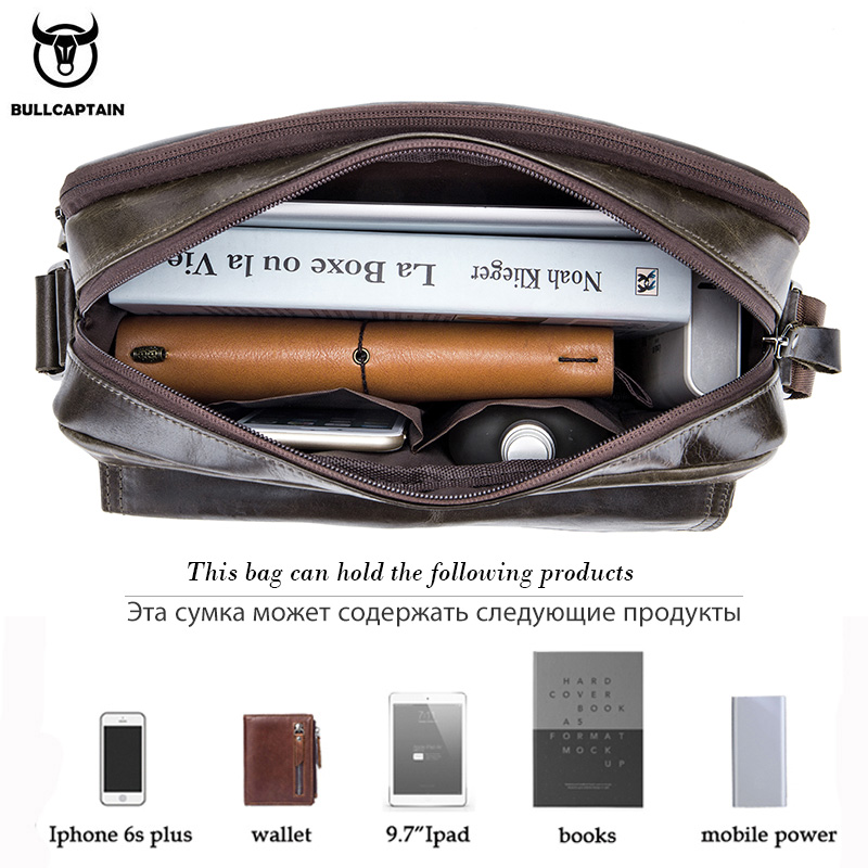 BULLCAPTAIN Borsa a tracolla d - Leather Work Handbag recensione e prezzo