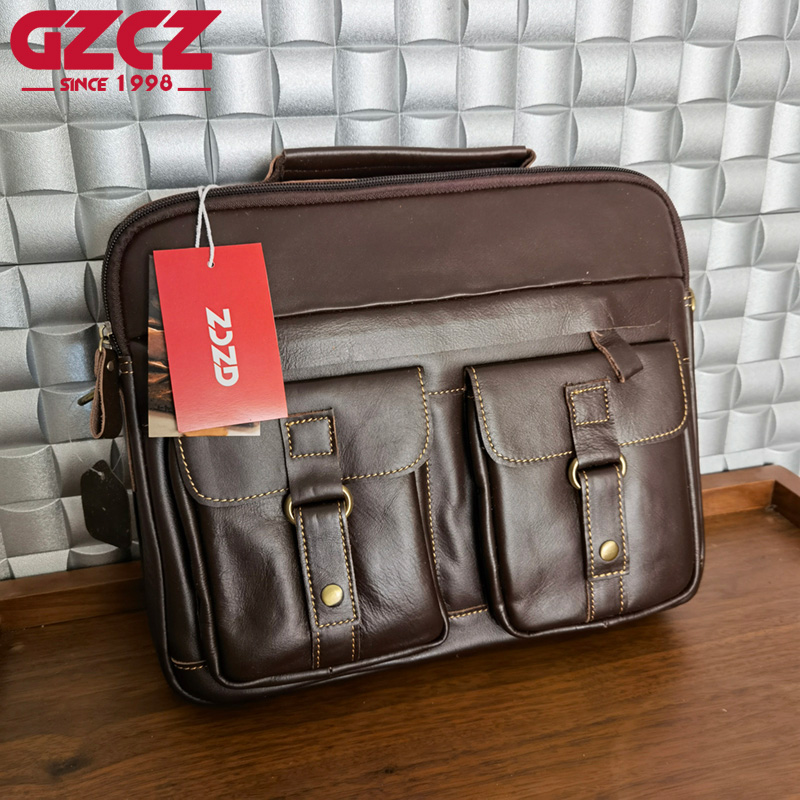 Borsa da Uomo GZCZ, Borsa per  - Leather Work Handbag recensione e prezzo