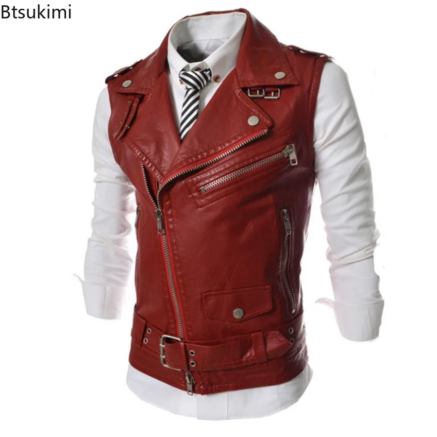 Gilet in Pelle PU Casual da Uo - Leather Work Vest recensione e prezzo