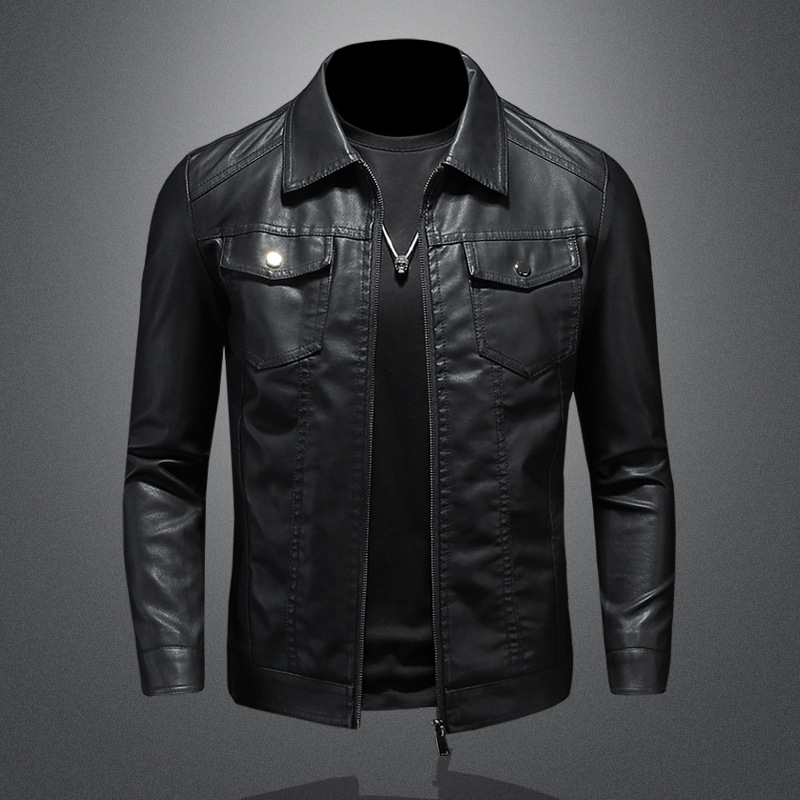 Giacca in Pelle con Colletto p - Leather Work Jacket Mens recensione e prezzo