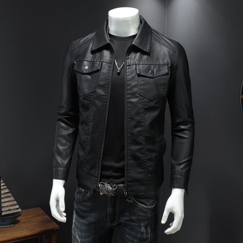 Giacca in Pelle con Colletto p - Leather Work Jacket Mens recensione e prezzo