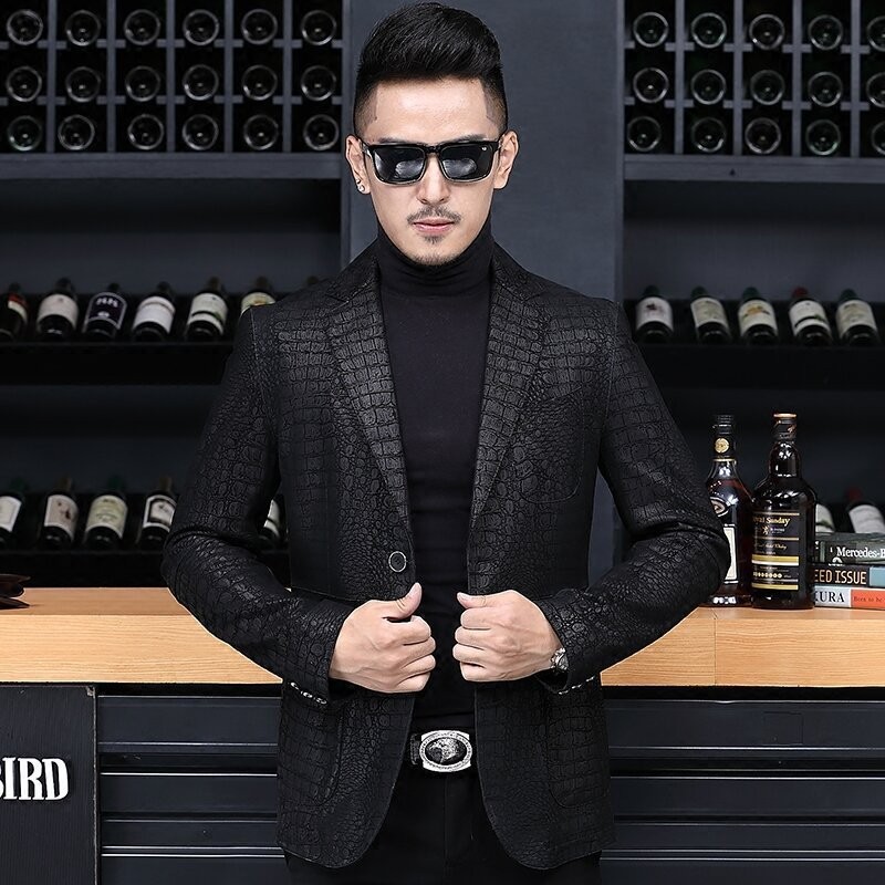 Autunno Affari Degli Uomini di - Leather Work Jacket Mens recensione e prezzo