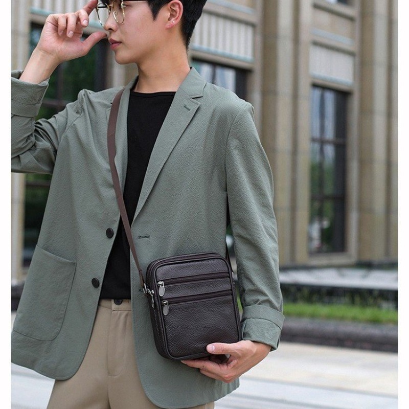 Borsa a Tracolla da Uomo in Ve - Leather Work Handbag recensione e prezzo
