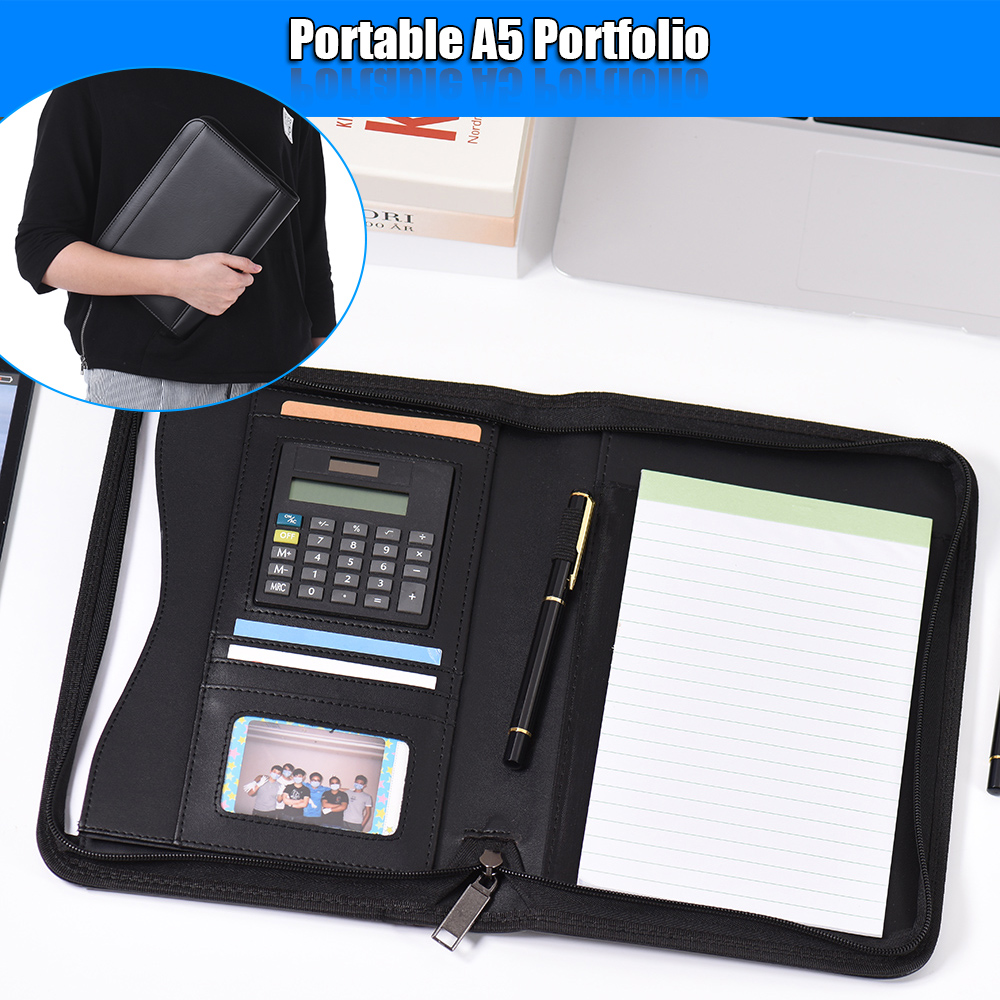 A5 Business Portfolio Padfolio - Leather Work Folder recensione e prezzo
