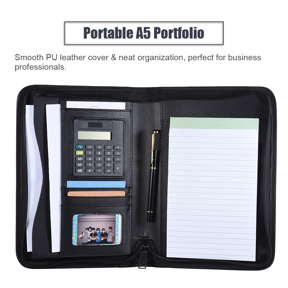 A5 Business Portfolio Padfolio - Leather Work Folder recensione e prezzo