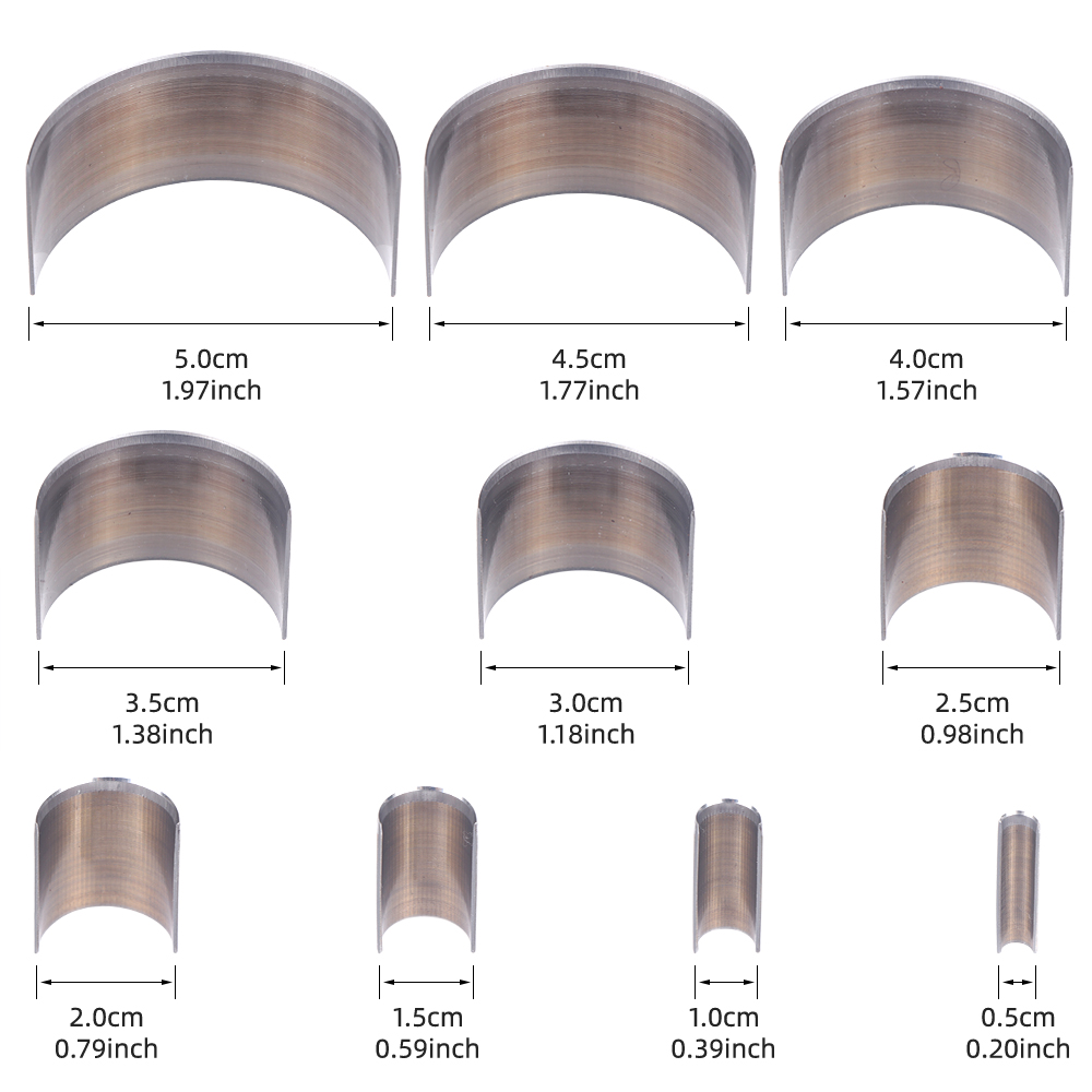 Set da 10 punzoni a semicerchi - Leatherwork Embossing recensione e prezzo