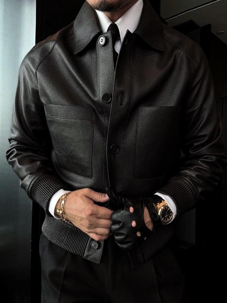 Giacca in Vera Pelle di Pecora - Leather Work Jacket Mens recensione e prezzo