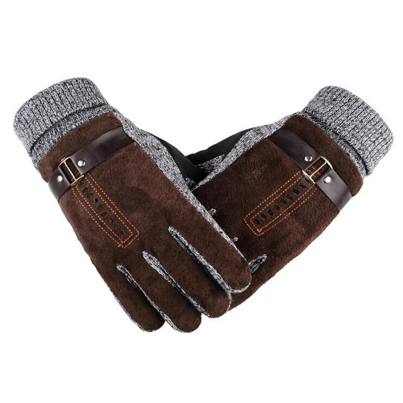 Guanti di lana lavorati a magl - Leather Work Winter Gloves recensione e prezzo