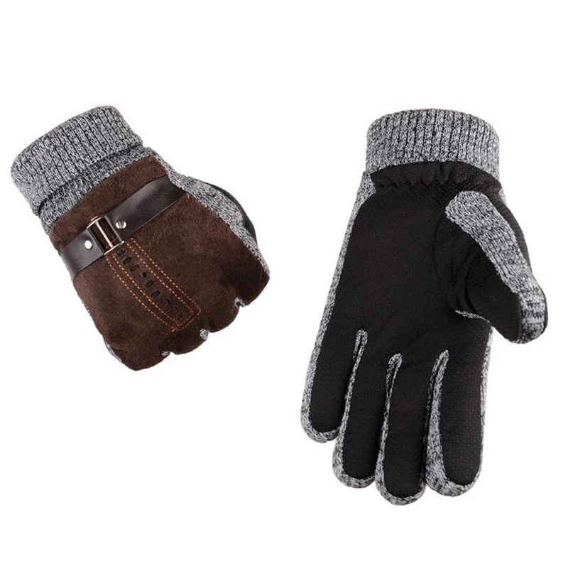Guanti di lana lavorati a magl - Leather Work Winter Gloves recensione e prezzo