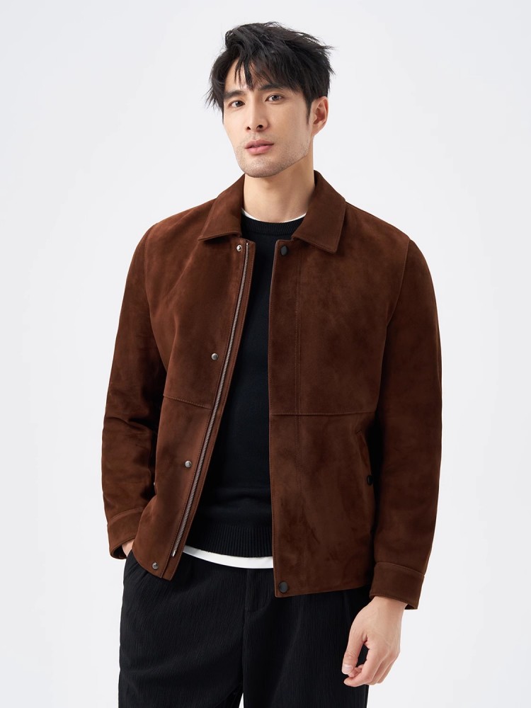 Giacca in vera pelle scamoscia - Leather Work Jacket Mens recensione e prezzo