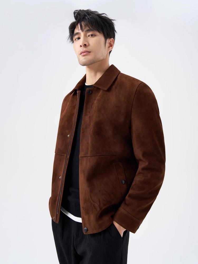 Giacca in vera pelle scamoscia - Leather Work Jacket Mens recensione e prezzo