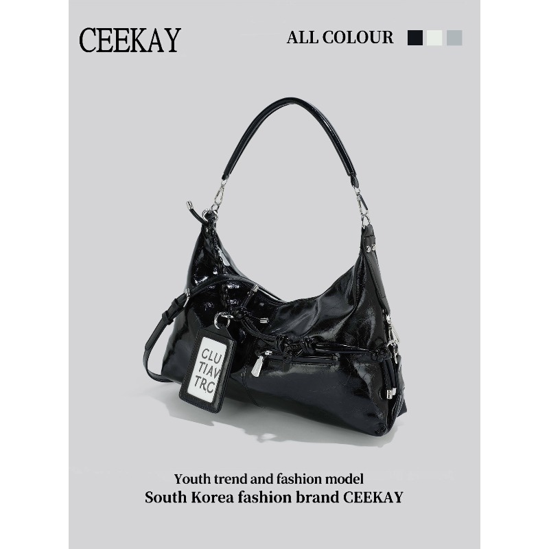 Borsa Hobo in Pelle Lucida CEE - Leather Work Handbag recensione e prezzo