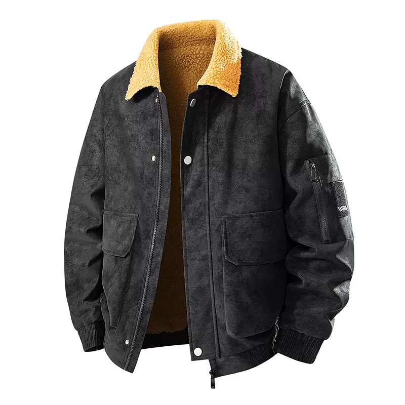 Giacca da Lavoro in PU Retrò d - Leather Work Jacket Mens recensione e prezzo
