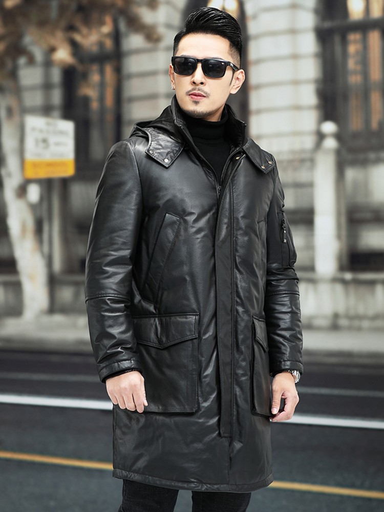 Piumino invernale da uomo in v - Leather Work Jacket Mens recensione e prezzo