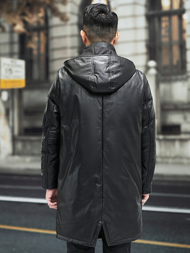 Piumino invernale da uomo in v - Leather Work Jacket Mens recensione e prezzo