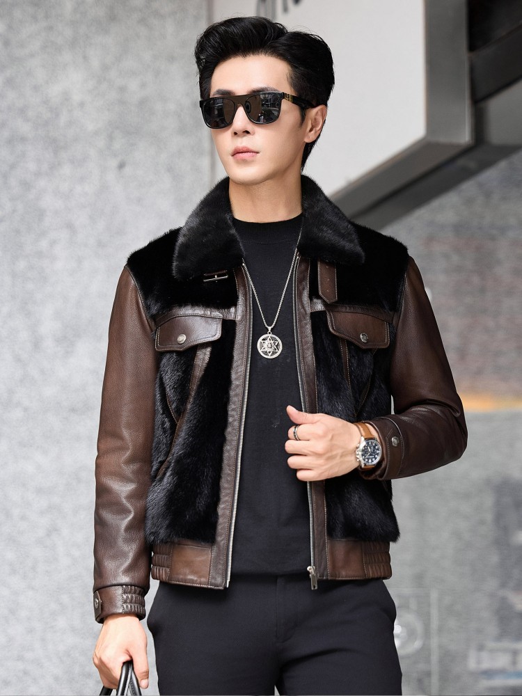 Giacca Invernale di Lusso per  - Leather Work Jacket Mens recensione e prezzo