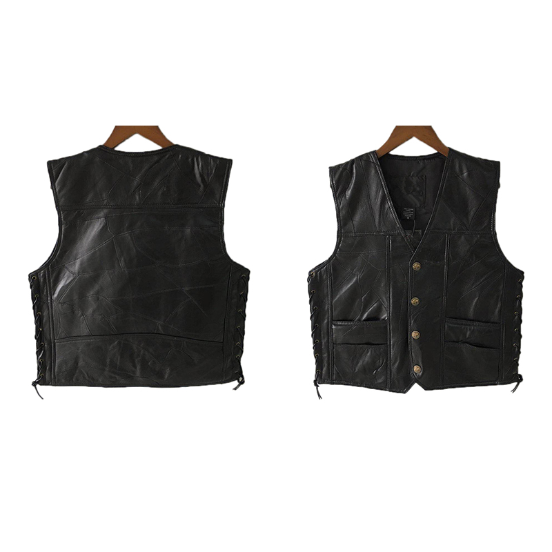 2020 gilet da moto in pelle ne - Leather Work Vest recensione e prezzo