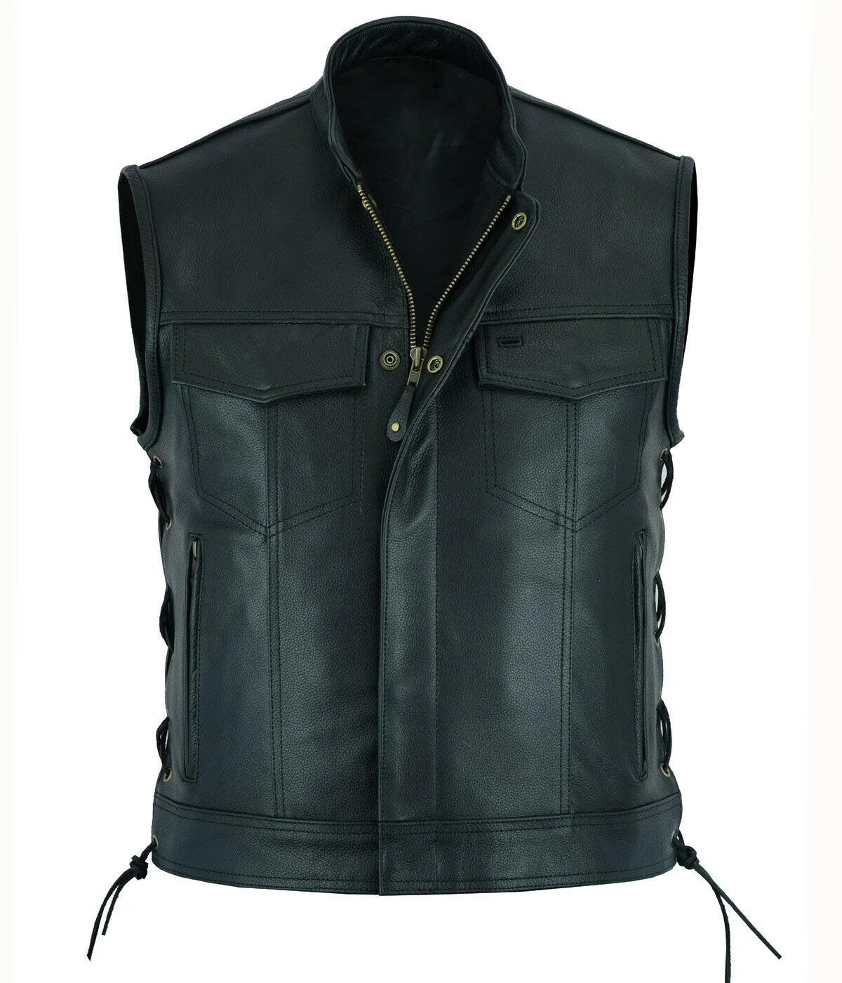 Gilet in pelle punk moda cappo - Leather Work Vest recensione e prezzo