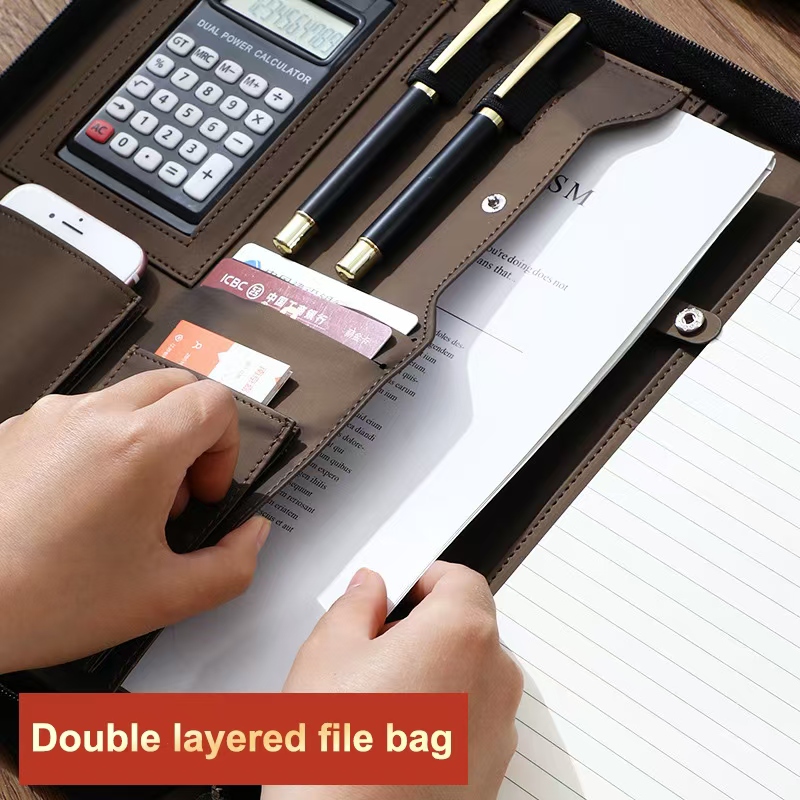 Portafolio in pelle PU Custodi - Leather Work Folder recensione e prezzo